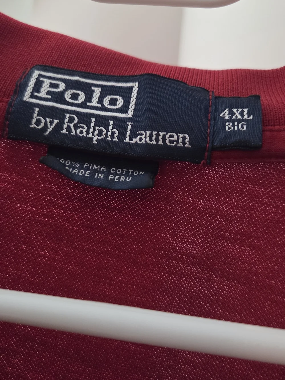 Ralph Lauren Men's Deep Red Polo Shirt with Embroidered Pony